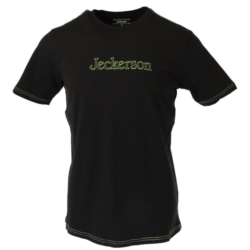 Jeckerson Logo Tee Short Sleeves Men Black Shirts